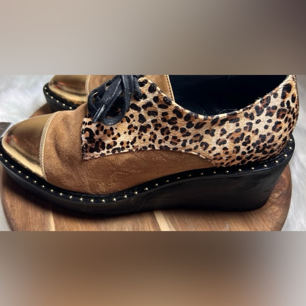 Anthropologie Cecelia New York Gia Platform Oxfords Size 7.5